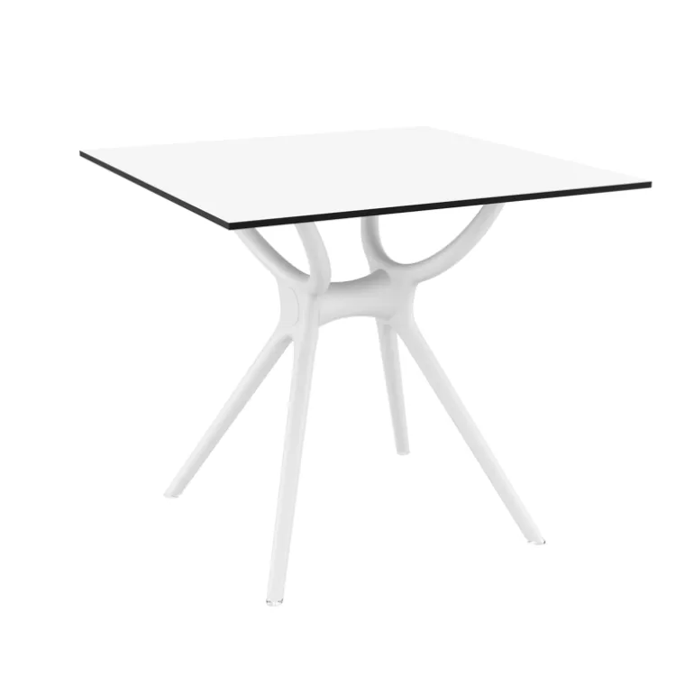 Air Table carrée petit espace en stratifié et polypropylène