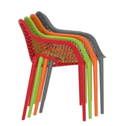 Air XL Fauteuil de jardin moderne ajouré en polypropylène