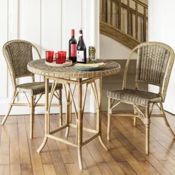 AlbertineChaise en rotin vintage