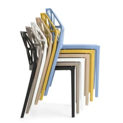 Alchemia Connubia® Chaise design empilable en polypropylène
