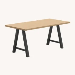 Alegro Table snack rectangulaire en stratifié avec pieds en forme de tréteau