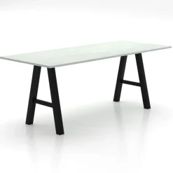 Alegro XL Grande table snack rectangulaire avec pieds en forme de tréteau