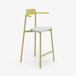 Alice Carrier ® Tabouret snack moderne en acier fabriqué en France