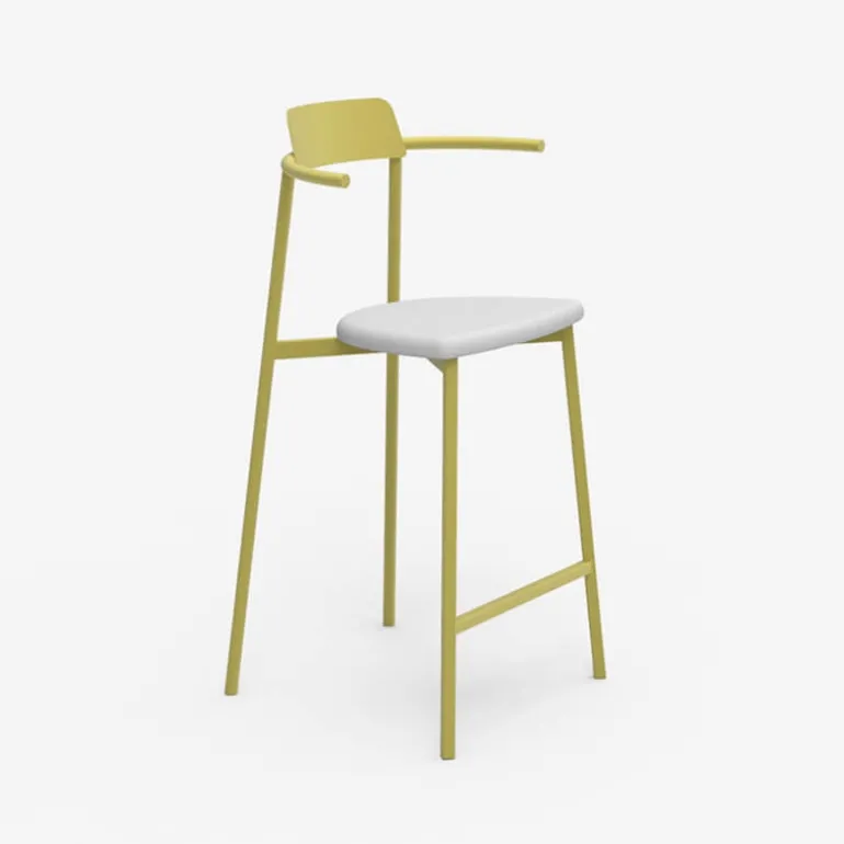 Alice Carrier ® Tabouret snack moderne en acier fabriqué en France