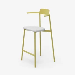 Alice Carrier ® Tabouret snack moderne en acier fabriqué en France