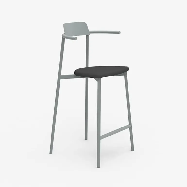 Alice Carrier ® Tabouret snack moderne en acier fabriqué en France