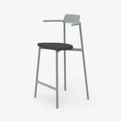 Alice Carrier ® Tabouret snack moderne en acier fabriqué en France