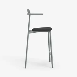 Alice Carrier ® Tabouret snack moderne en acier fabriqué en France