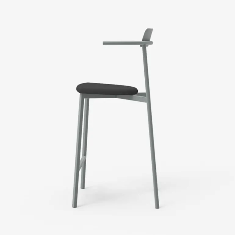 Alice Carrier ® Tabouret snack moderne en acier fabriqué en France