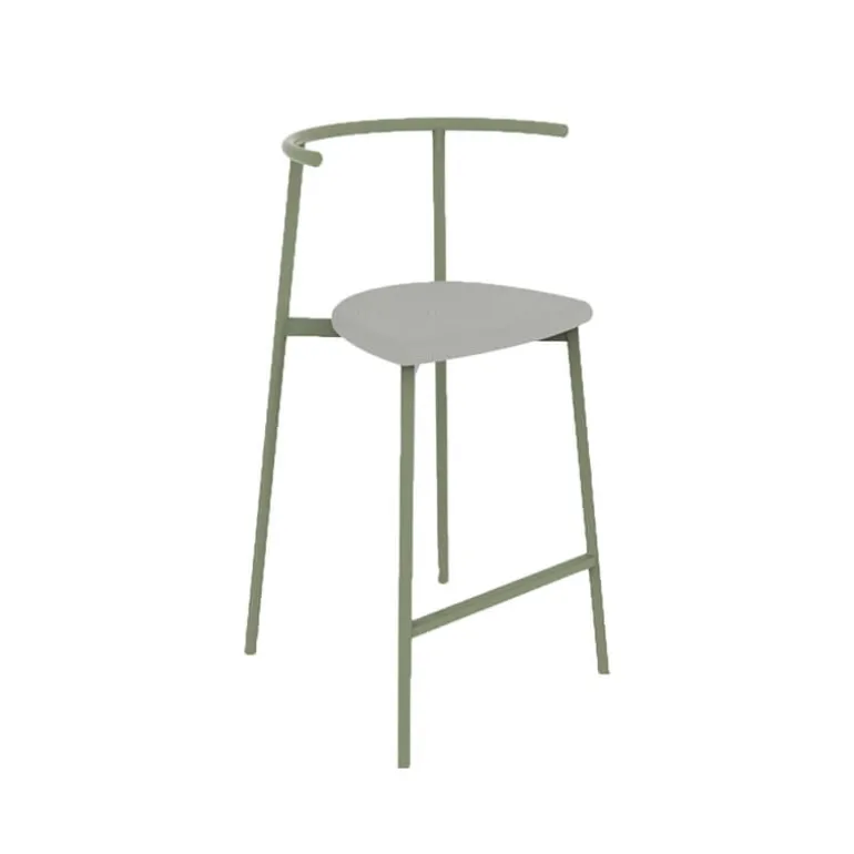 Alice Carrier ® Tabouret snack moderne en acier fabriqué en France