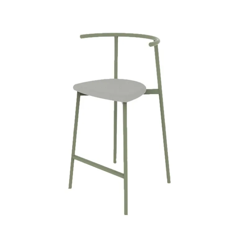 Alice Carrier ® Tabouret snack moderne en acier fabriqué en France