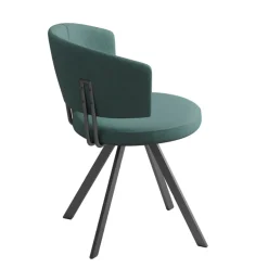 Allure Chaise moderne en tissu pivotante