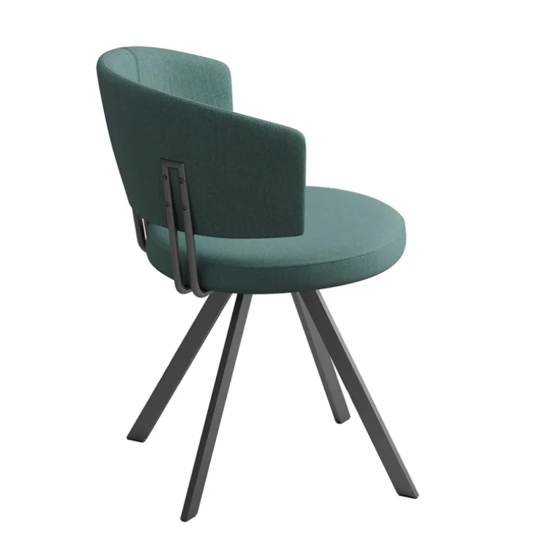 Allure Chaise moderne en tissu pivotante