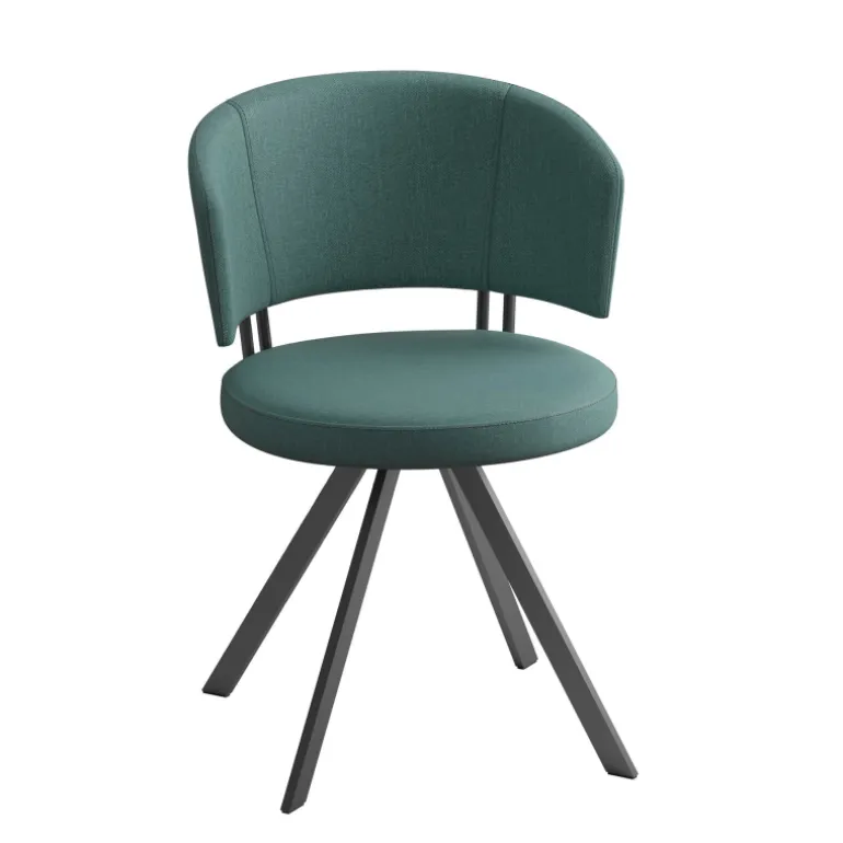 Allure Chaise moderne en tissu pivotante