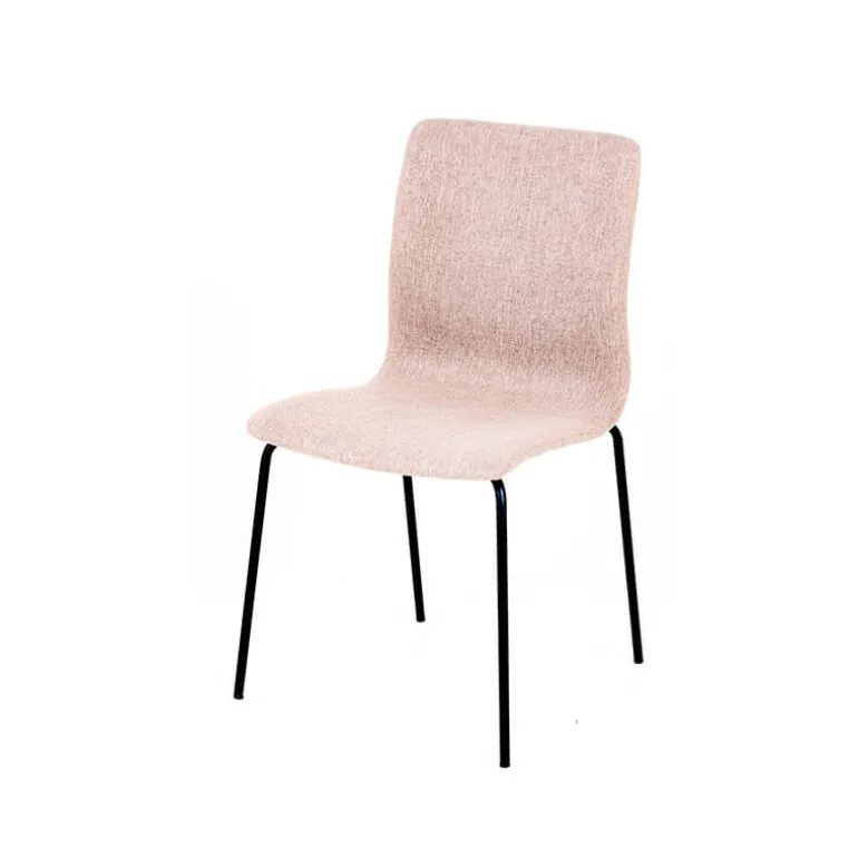 Amelie Chaise en tissu et pieds en métal