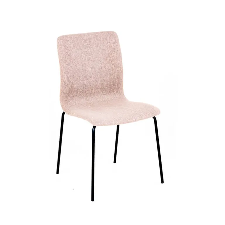 Amelie Chaise en tissu et pieds en métal