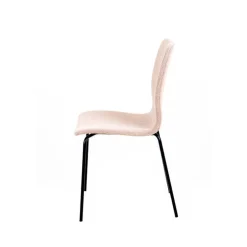 Amelie Chaise en tissu et pieds en métal