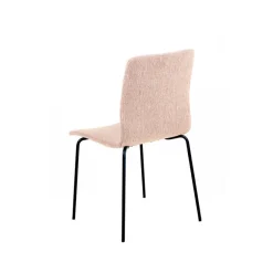 Amelie Chaise en tissu et pieds en métal