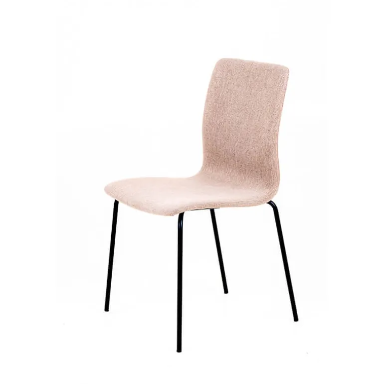 Amelie Chaise en tissu et pieds en métal