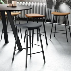 Ami Tabouret snack en tissu sans dossier fabriqué en Belgique