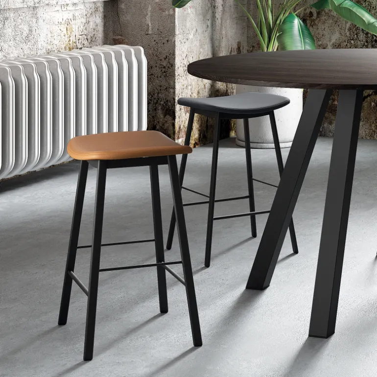 Ami Tabouret snack en tissu sans dossier fabriqué en Belgique