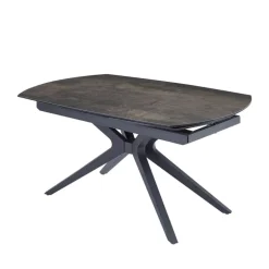 AngèleTable moderne extensible en céramique pieds métal