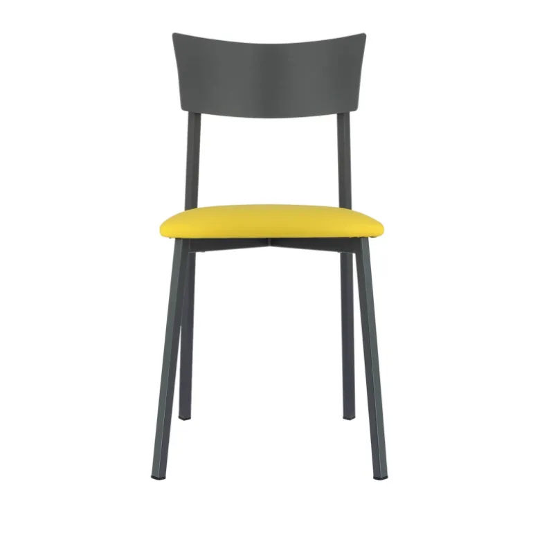 Anémone Carrier ® Chaise de cuisine contemporaine en métal fabriquée en France