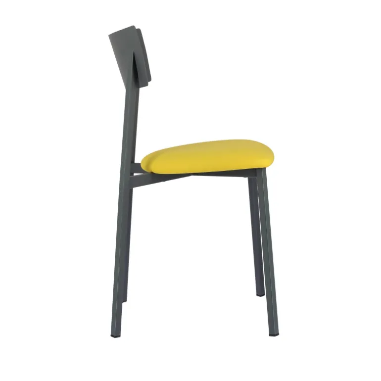 Anémone Carrier ® Chaise de cuisine contemporaine en métal fabriquée en France