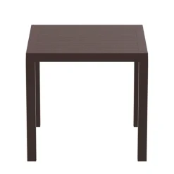 Ares Table de terrasse carrée en résine