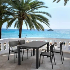 Ares Table de terrasse rectangulaire en résine