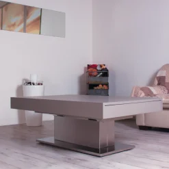 Ares Wing Table modulable extensible réglable en hauteur en bois et métal