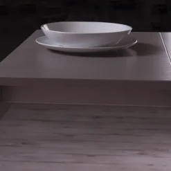 Ares Wing Table modulable extensible réglable en hauteur en bois et métal