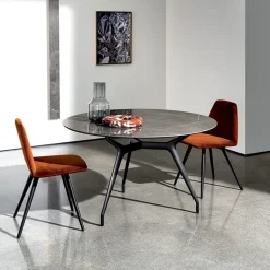 Arkos Sovet® Table design italienne ronde en céramique
