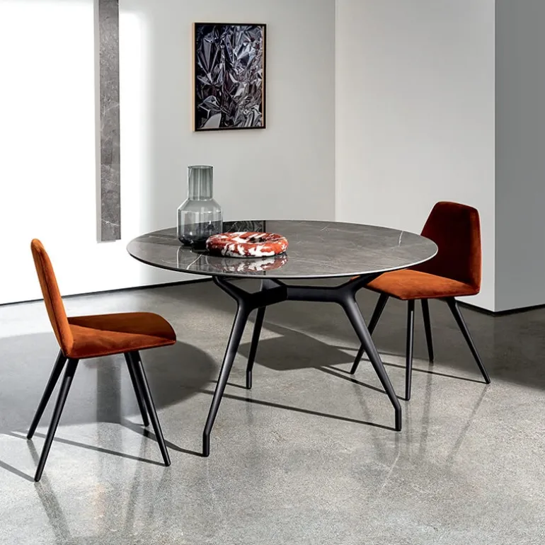 Arkos Sovet® Table design italienne ronde en céramique