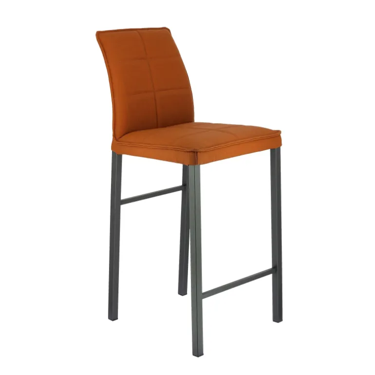 Atlanta Tabouret snack italien en synthétique avec pieds en métal