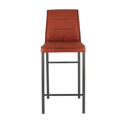 Atlanta Tabouret snack italien en synthétique avec pieds en métal