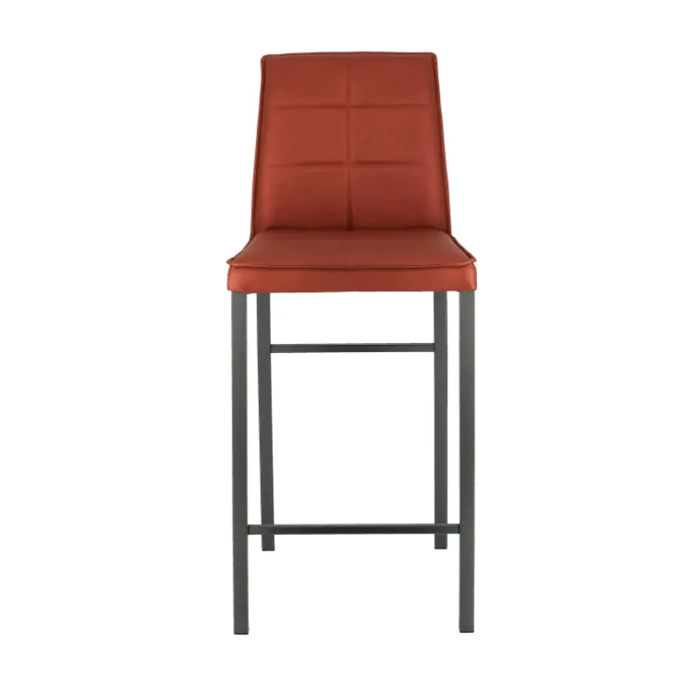 Atlanta Tabouret snack italien en synthétique avec pieds en métal