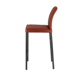 Atlanta Tabouret snack italien en synthétique avec pieds en métal