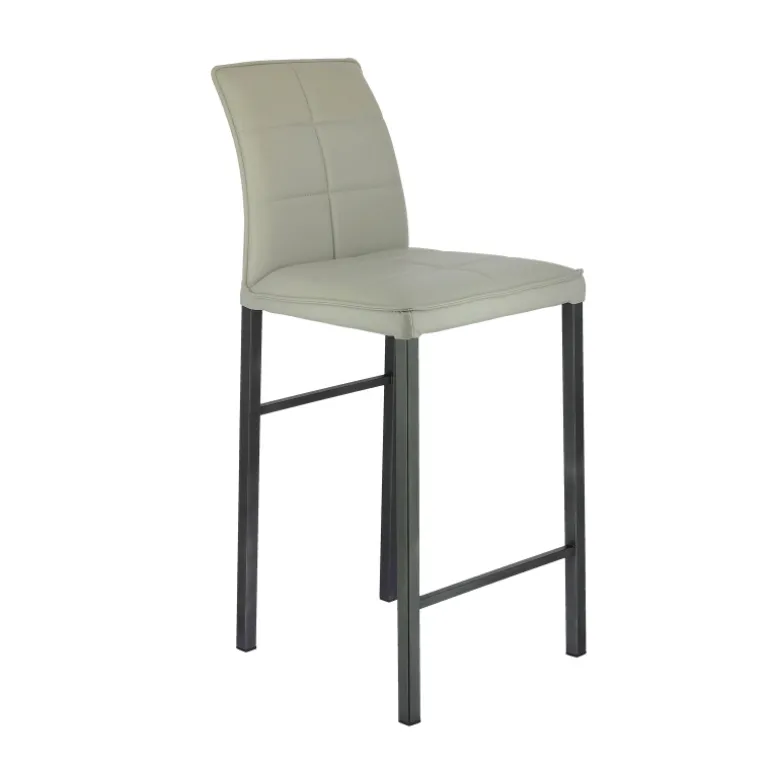 Atlanta Tabouret snack italien en synthétique avec pieds en métal