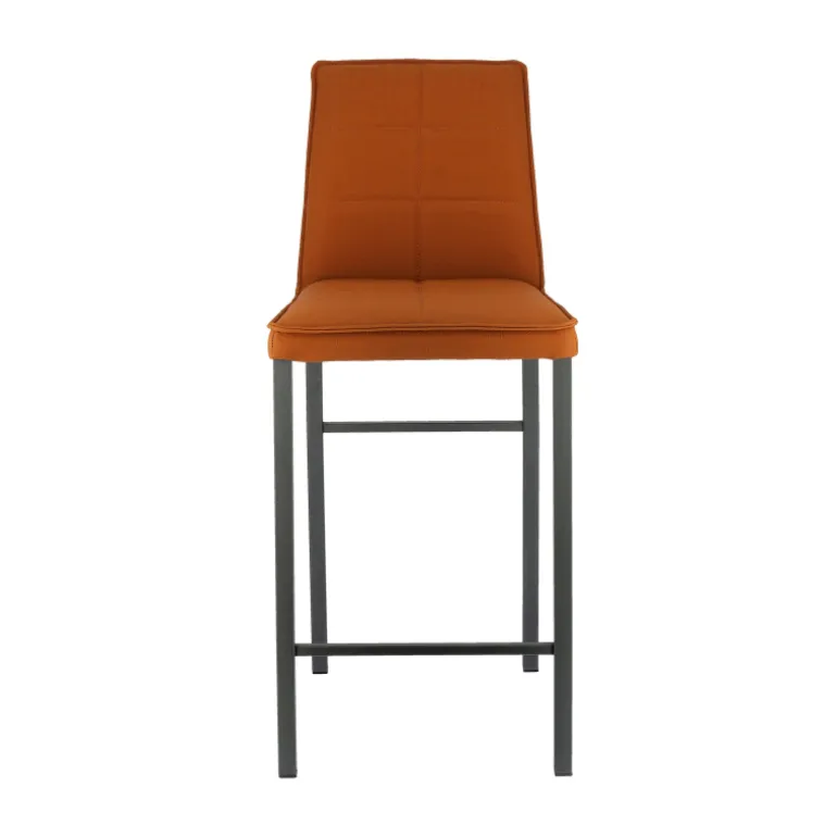 Atlanta Tabouret snack italien en synthétique avec pieds en métal