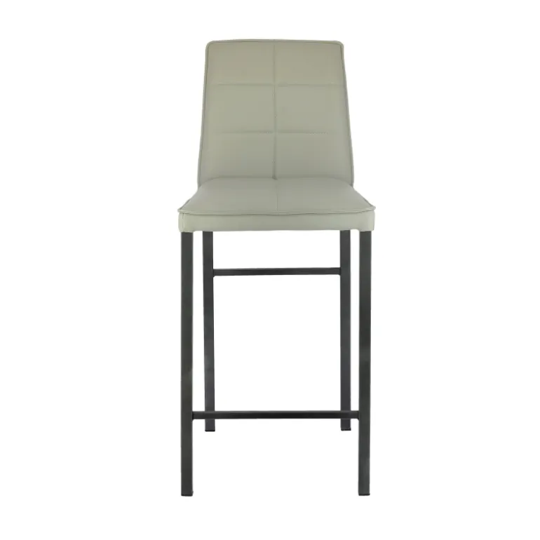 Atlanta Tabouret snack italien en synthétique avec pieds en métal