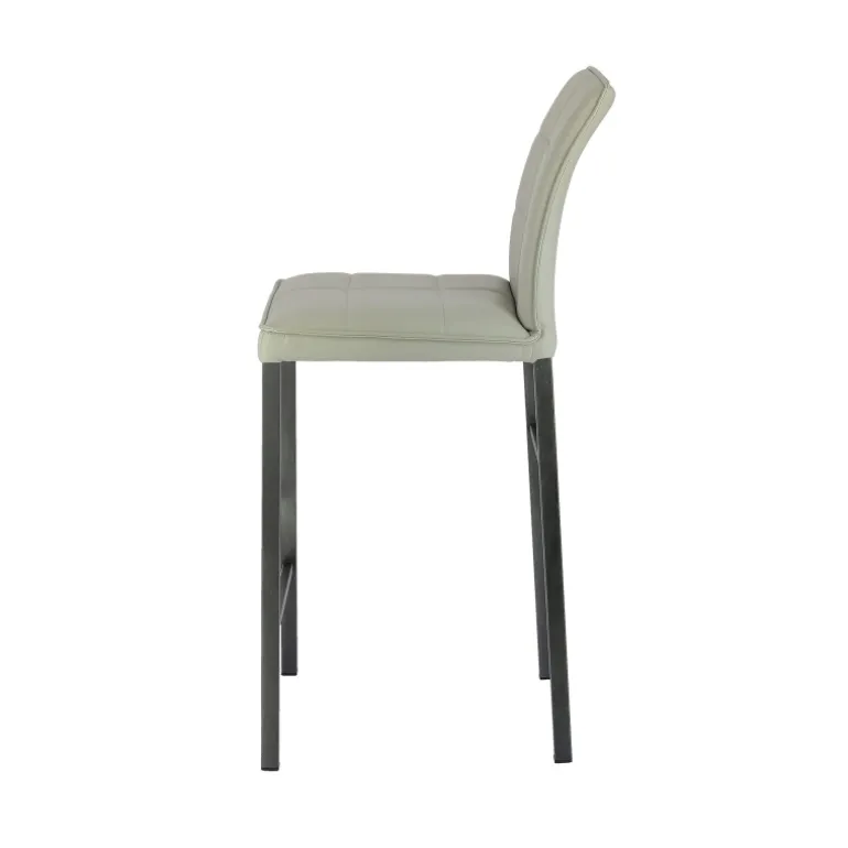 Atlanta Tabouret snack italien en synthétique avec pieds en métal