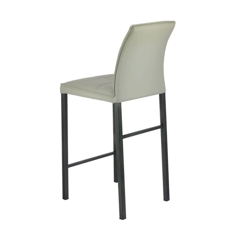 Atlanta Tabouret snack italien en synthétique avec pieds en métal