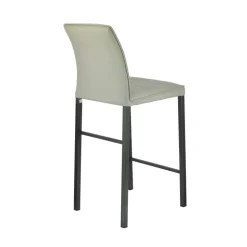 Atlanta Tabouret snack italien en synthétique avec pieds en métal