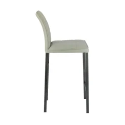 Atlanta Tabouret snack italien en synthétique avec pieds en métal