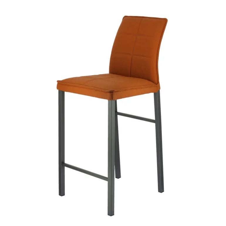 Atlanta Tabouret snack italien en synthétique avec pieds en métal