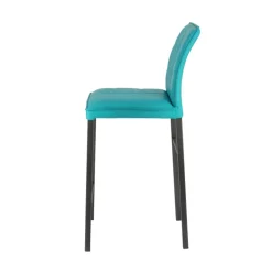 Atlanta Tabouret snack italien en synthétique avec pieds en métal