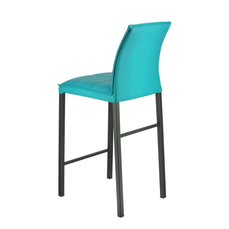 Atlanta Tabouret snack italien en synthétique avec pieds en métal