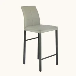 Atlanta Tabouret snack italien en synthétique avec pieds en métal