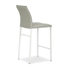 Atlanta Tabouret snack italien en synthétique avec pieds en métal